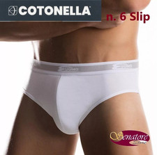 N.6 SLIP uomo COTONE Bielastico COTONELLA art.2383 elastico esterno COMFORT