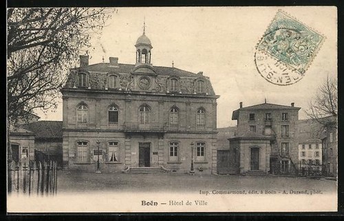 Cpa boën hôtel - boën,, de