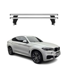 Menabo Dachträger Grundtäger für BMW X6 F16 F86 2014-2019 50kg Alu Silber 2 tlg