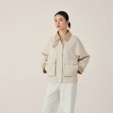 Giacca Brunello Cucinelli donna autunno inverno nuova casual retrò cotone casual