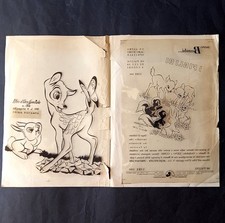 ALBI D'ORO Topolino 139 - BAMBI LUCIDI DI STAMPA Copertina  - Anni 80 Leggi Des