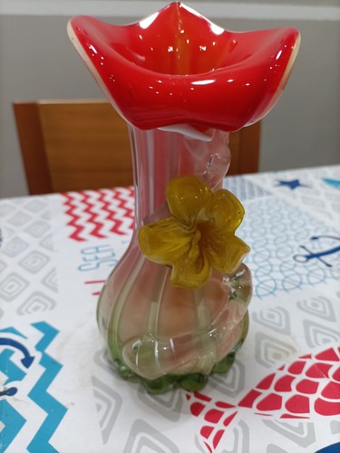 Vaso vetro porta - vaso, fiori