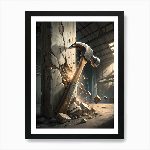 Quadro realistico martello - , che