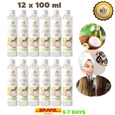 12x Tropicana 100% Olio di Cocco Vergine Biologico Salute Capelli e Pelle Cottura B
