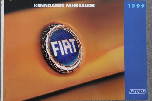 Fiat targhetta 1999 - fiat, auto