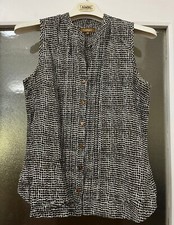 Camicia Conbipel Colore Maculato Bianco Nero e Marrone Taglia M Animalier Nuovo