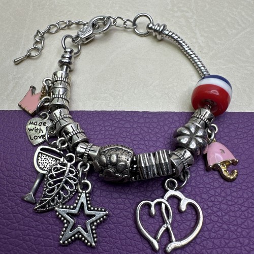 Bracciale charm metallo - bracciale,