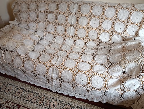 Antico prezioso copritavolo - antico,