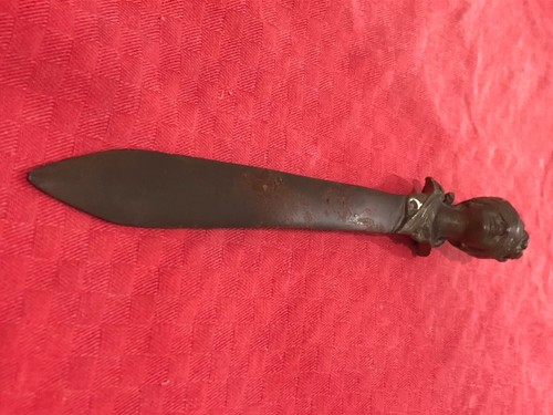 Tagliacarte bronzo con dea - tagliacarte,