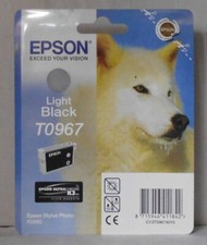 Cartuccia inchiostro originale Epson T0967 Light Black grigio per Stylus Photo R2880