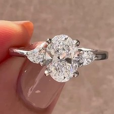 2.95CTW Oval Cut Moissanite