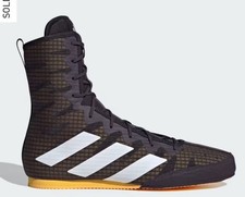 SCARPE ADIDAS BOX HOG 4 UK TAGLIA 12,5 NUOVE ORIGINALI PREZZO AL PUBBLICO £ 90 #J14