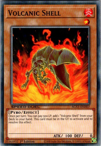 Volcanic shell speed duel - volcanic,