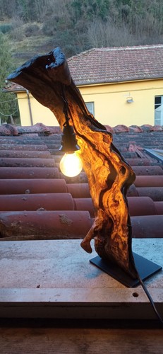Lampada appoggio legno - appoggio,