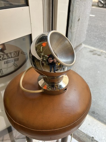 Lampada 70s cromata - lampada,