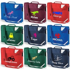 Borsa Libro Personalizzata Junior con Cinturino Design Back to School Ragazzi Ragazze Bambini