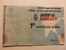 Biglietto. Juventus - Borussia D. - UEFA Champions League (1995).