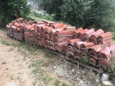 Coppi Antichi Vecchi Tegole Tetto circa 2000 pezzi