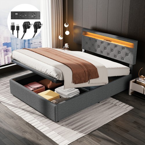 Letto imbottito 140x200cm - letto,