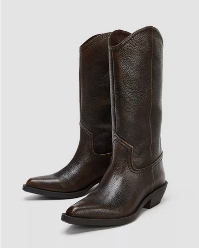 Stivali zara pelle stile - zara,