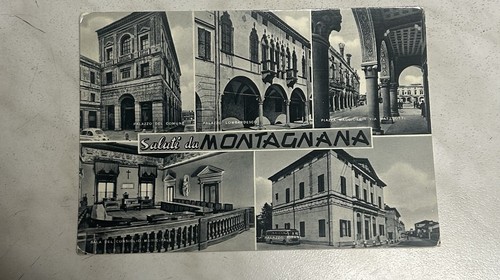Cartolina saluti montagnana - saluti, da