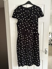 Nuovissimo abito Country Casuals con cintura a pois e fiocco - Taglia 16/18 🖤🤍