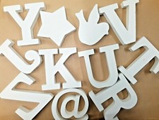 Lettere in legno bianche