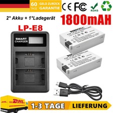 2 batterie 1800 mAh LP-E8 LPE8