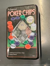 Professional Poker Chips Set-100 Dual-toned Poker Chips  Gettoni da poker