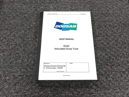 Doosan da30 manuale - doosan, di