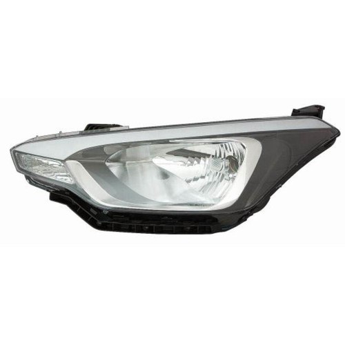 Faro alogeno sinistro nero - h4,