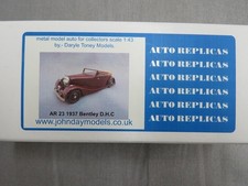 1:43 REPLICHE AUTO A.R. 23 1937 BENTLEY D.H.C.  KIT METALLO BIANCO "NON FATTO"