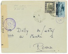 P2522 - ITALIA LIBIA , 1942 PER ROMA, VALORI GEMELLI, SASS. 51 E PA 4