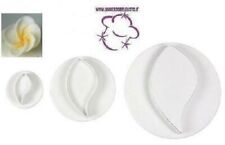 KIT 3 STAMPI AD ESPULSIONE TEMA FIAMMA GOCCIA PER PASTA DI ZUCCHERO CAKE DESIGN