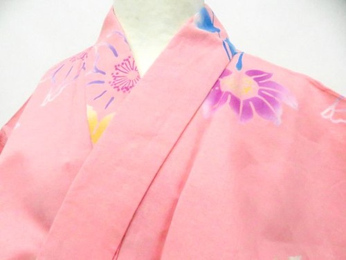 Kimono giapponese yukata - kimono, rosa