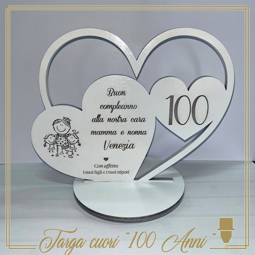 Targa cuori intrecciati - targa,