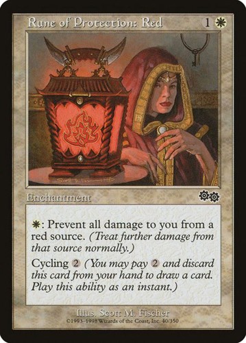 Rune protection red - of,