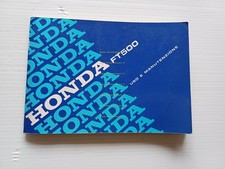 Honda 500 1982 manuale - ft, uso