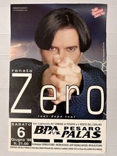 RENATO ZERO 31x48 1998 Tour Dopo Tour poster RARO! manifesto locandina Pesaro