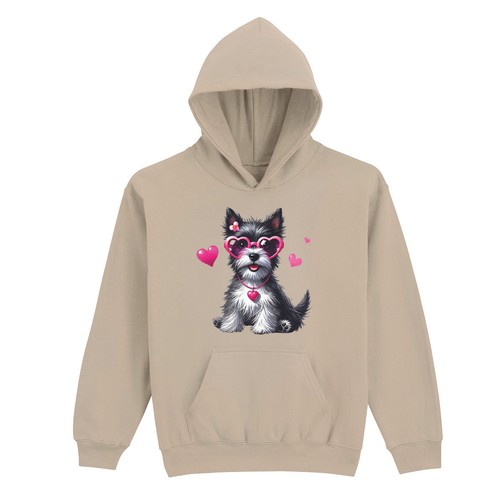 Morbido cane con - cuori, amanti