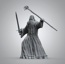 Miniatura di Gandalf in resina