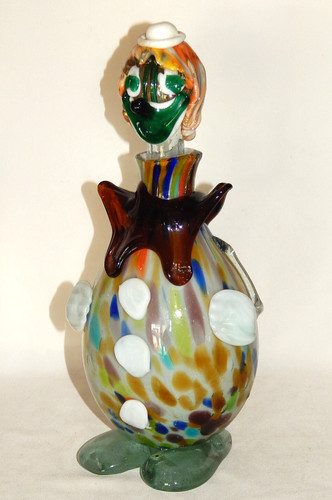 Caraffa vetro clown anni - in,