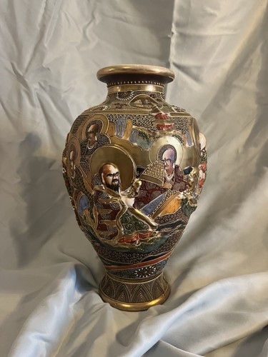 Vaso vintage satsuma orientale - satsuma,