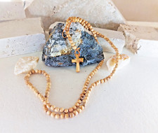 Croce Piccola Collana in ulivo