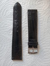 Cinturino Longines Originale Lucertola Nero 19/16 mm