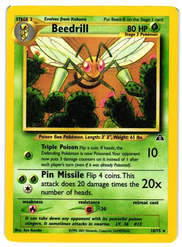 Pokémon tcg beedrill neo - pokémon,