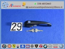 80.760.08 MANIGLIA NERA PORTA ANTERIORE DX SX C/CHIAVE VW TRANSPORTER T3 79-91