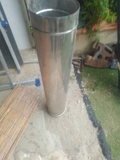 canna fumaria acciaio diametro 180, 3 pezzi da un metro come nuova