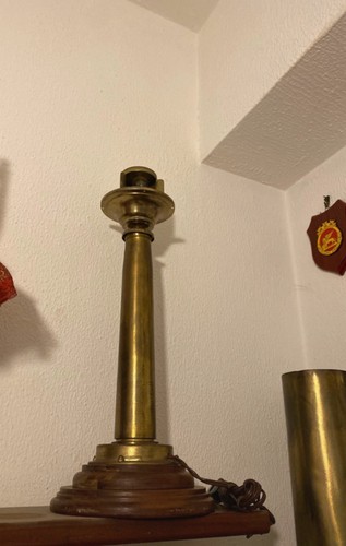 Lampada nautica ottone con - lampada, in