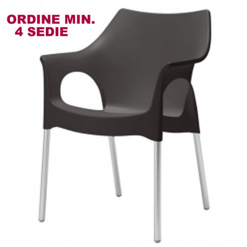 Sedia ola scab - sedia, antracite